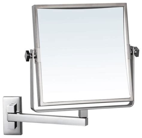 Yangjiang liying industrial co., limited (27). Square 3x Magnifying Mirror, Chrome - Contemporary ...