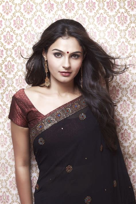 Andrea Jeremiah In Saree Veethi