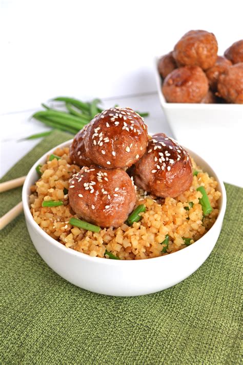 Don't over mix to ensure tender meatballs. Asian Turkey Meatballs w/ Whole 30 Teriyaki - Little Bits ...