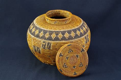 Chumash Native American Indian Baskets Basketry Gene Quintana Fine