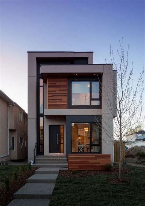 35 Awesome Small Contemporary House Designs Ideas To Try Fachadas De