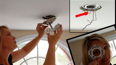 I'd like to use a 4 metal box for the fan though. Install a Ceiling Light Fixture - YouTube