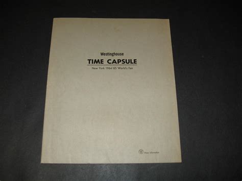 Westinghouse Time Capsule Document Lot 1964 New York Worlds Fair