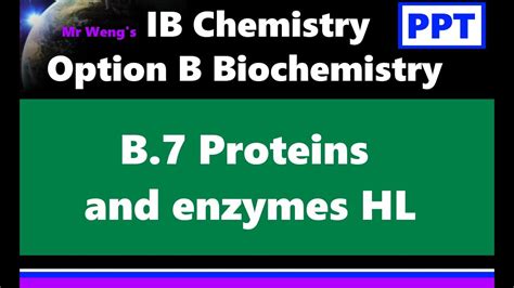 Ib Chemistry Hl Option B Biochemistry B7 Proteins Youtube