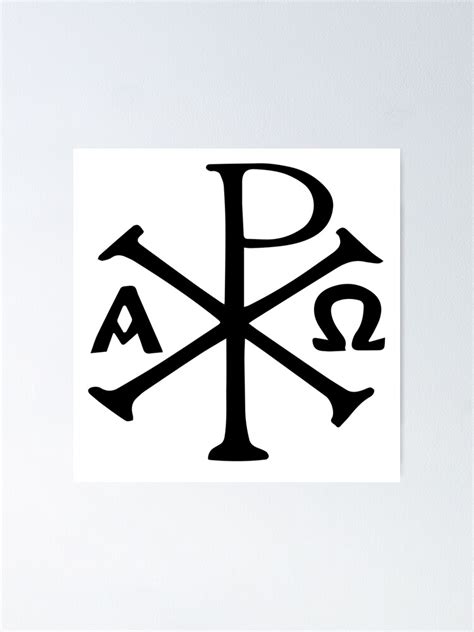 Chi Rho Christian Symbol Alpha And Omega Poster Ubicaciondepersonas