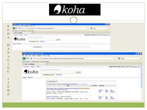 Ppt Koha Is A Full Featured Open Source Library Management System