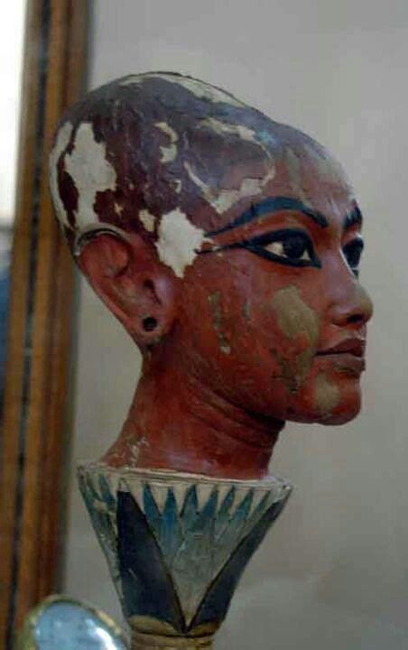 The Enlongated Head Of Boy King Tutankhamun Egyptian Art Egyptian