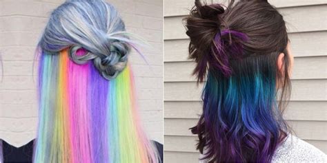 The Underlights Hair Color Trend — Secret Rainbow Hair Color