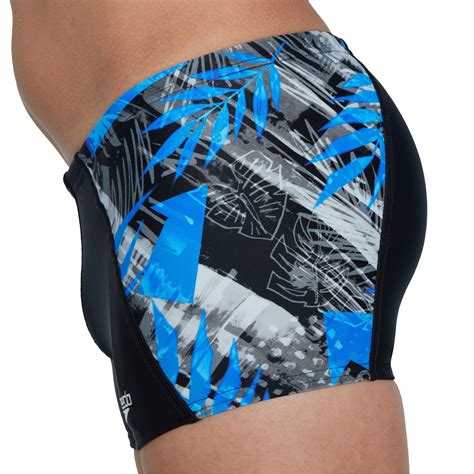 Speedo Allover Aquashort Swim Short Boys Blackblue