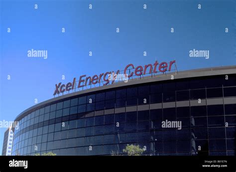 Xcel Energy Center Downtown Saint Paul Minnesota Stock Photo Alamy