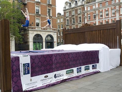 Worlds Biggest Bed Jump In London Flickr Photo Sharing