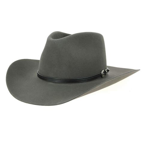 Cowboy Hat Seneca Buffalo 4x Wool Felt Grey Stetson