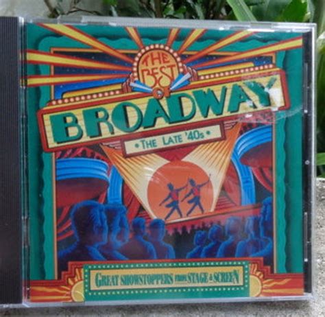 Vtg Vintage 1996 The Best Of Broadway The Late 40s Music Cd Etsy Uk