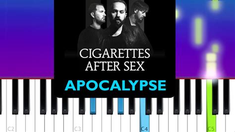 Cigarettes After Sex Apocalypse Piano Tutorial Acordes Chordify