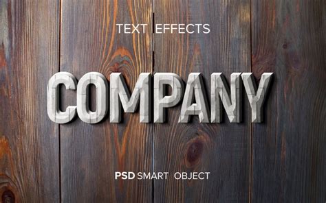Free Psd Wood Text Effect Mock Up