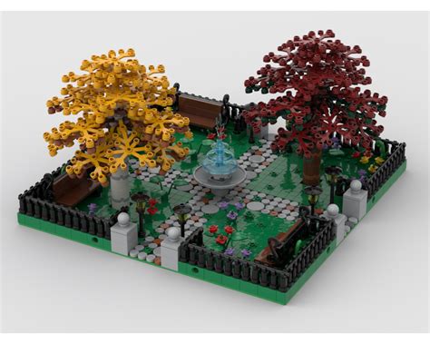 Lego Moc 36080 Modular Park 2 4 Sides Connection Modular Buildings