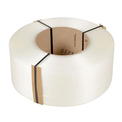 Vestil 12900 Ft Roll 9 In X 8 In Core Clear Poly Strapping St 38