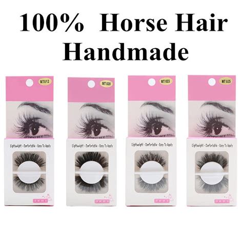 1pair 3d Horse Hair False Eyelash Eye Lashes Extension Luxurious Soft