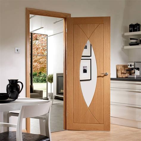 Get the best deals on glass doors. Door and Frame Kit - Pesaro Oak Door - Clear Glass | Oak ...