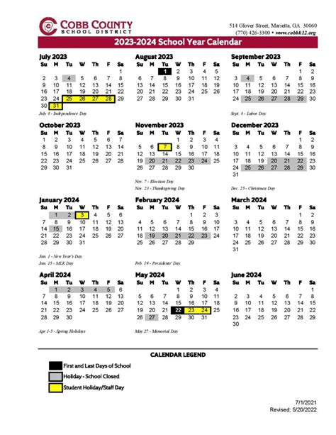 Cobb County School District Calendar 2024 2025 Ccsd Calendar