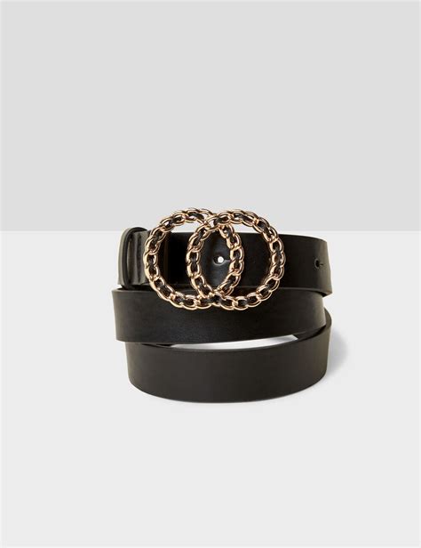 Asos je l'ai acheté en 2 boucles noir et bleu en valentino by mario taille 36. Ceinture double boucle noire femme • Jennyfer