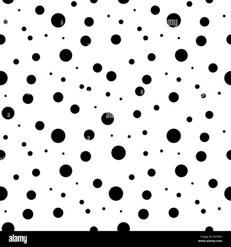 Polka Dot Design Black And White