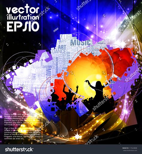 Clubbing Vector Illustration Stock Vector Royalty Free 117624808