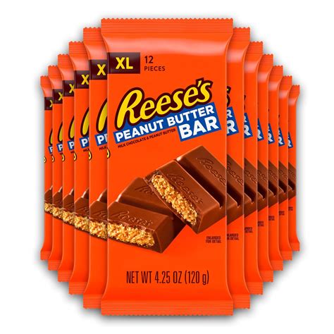 buy reese s milk chocolate filled with reese s peanut butter extra large candy bulk 4 25 oz