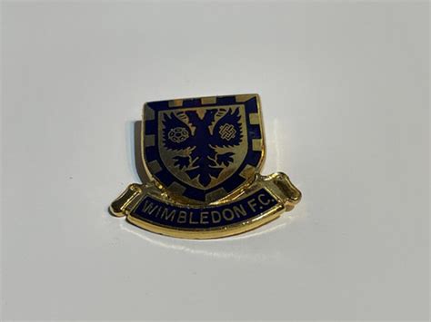 Vintage Wimbledon Fc Enamel Badge By Lewis Thetreasuretrench