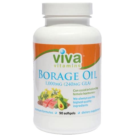 Viva Vitamins Borage Oil 1000mg Gla 240mg
