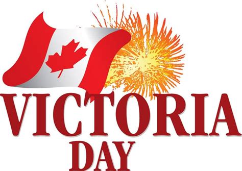Victoria Day Holiday Weekend Canada Flag Clipart