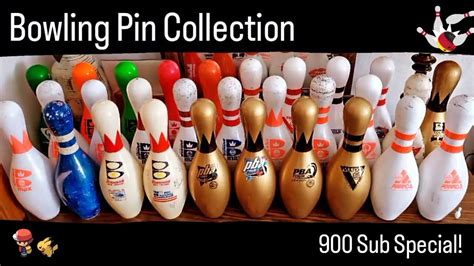 my bowling pin collection 900 sub special youtube