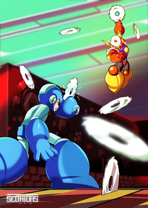 Mega Man Vs Metal Man By Seonidas On Deviantart