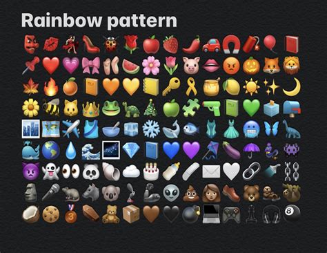 Coloured Rainbow ️ Combinações De Emoji Emojis Emoji