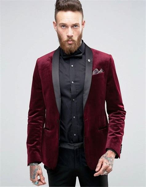 Discover Fashion Online Mens Red Velvet Blazer Mens Fashion Blazer