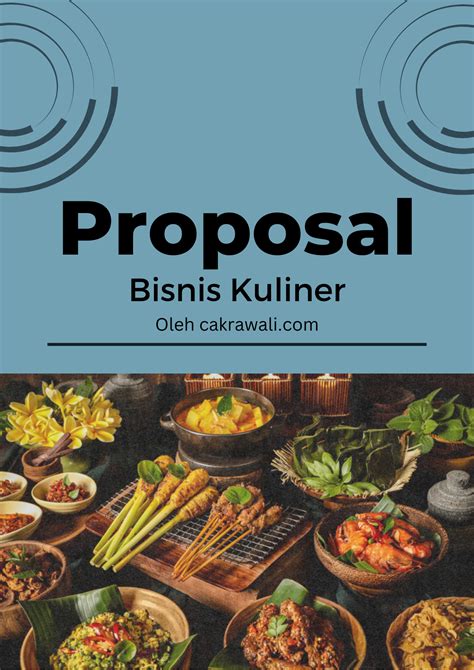 2 Contoh Proposal Bisnis Kuliner Pdf Cakra Wali