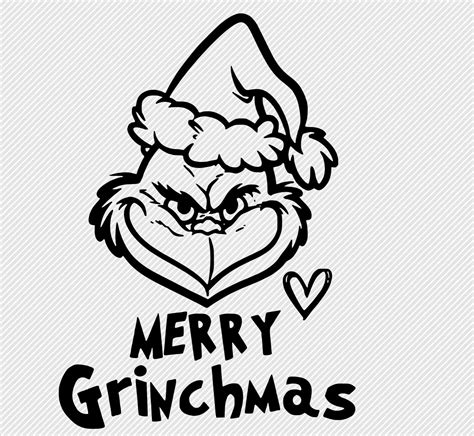 Merry Grinchmas Svg Etsy