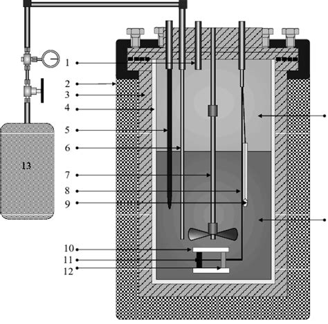 Schematic Diagram Of The Autoclave System 1 Connection To Pressure Download Scientific Diagram