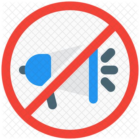 No Loud Noises Icon Download In Glyph Style
