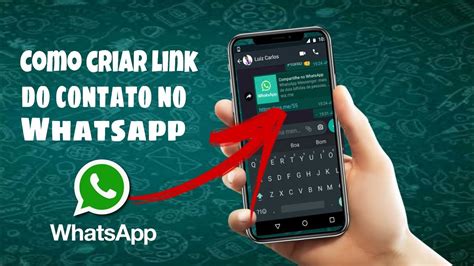 Como Criar Link Do Contato Do Whatsapp Youtube