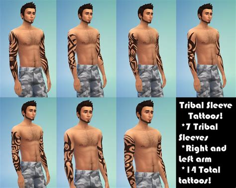 Some Cool Tribal Sleeves For Your Sims Sims 4 Cc Skin Sims Cc Sims 4