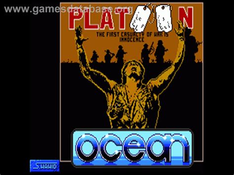 Platoon Commodore Amiga Artwork Title Screen
