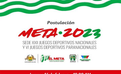 Una fuente confirmó a people : El Meta se postuló hoy ante Coldeportes como sede de los ...