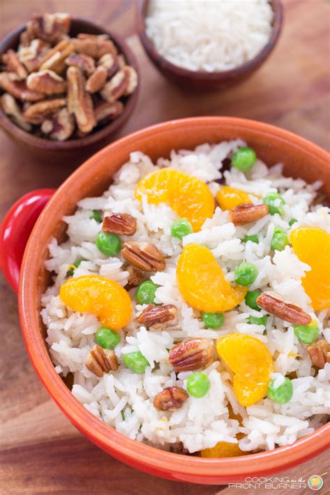 Select the quick cook function and press start. Pecan Orange Basmati Rice | Cooking on the Front Burner