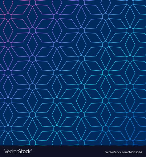 Blue Background With Abstract Geometric Pattern Vector Image
