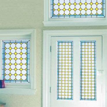 Custom made stained glass windows are quite expensive. Victorian Stained Glass Window Film | Purlfrost