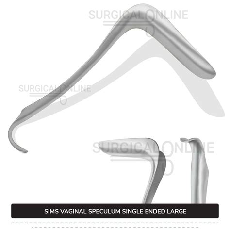 Sims Vaginal Speculum Large 1 12″ X 3 12″ Single Ended