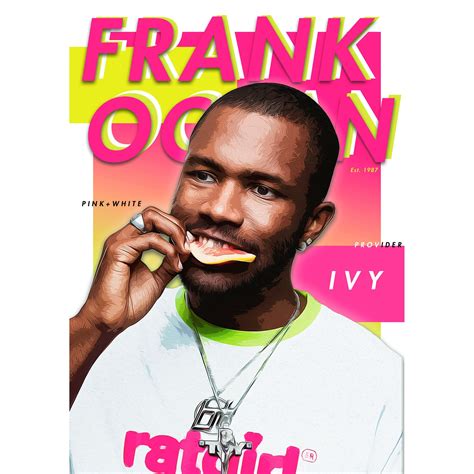 Frank Ocean Poster Print With Customisable Song Titles Rap Etsy