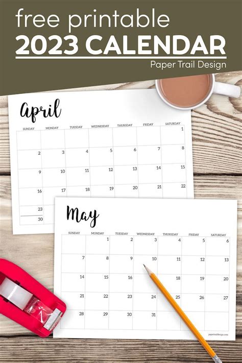 Use This 2023 Calendar Printable To Make An Easy And Cheap Diy Planner