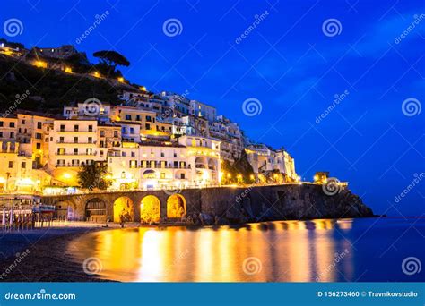 Beautiful Coastal Towns Of Italy Scenic Amalfi In Amalfi Coast Stock